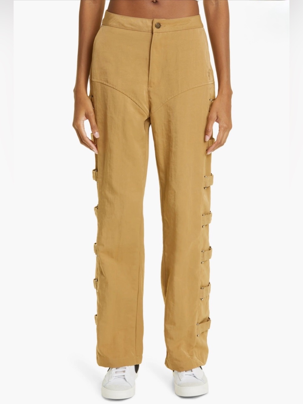 Honor The Gift Mining Pants Khaki Cargo Utility Strap Detail Trouser sz Small
